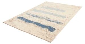 Tappeto Berbero Geometrico Avorio Blu 174x236 Cm