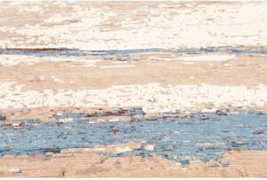Tappeto Berbero Astratto Beige Azzurro 169x246 Cm