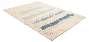 Tappeto Berbero Geometrico Avorio Blu 174x236 Cm