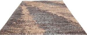 Tappeto Berbero Astratto Grigio Scuro Beige 231x285 Cm
