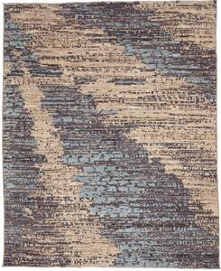 Tappeto Berbero Astratto Grigio Scuro Beige 231x285 Cm