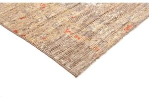 Tappeto Berbero Astratto Tortora Avorio 242x298 Cm