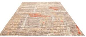 Tappeto Berbero Astratto Tortora Avorio 242x298 Cm