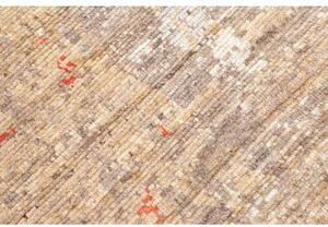 Tappeto Berbero Astratto Tortora Avorio 242x298 Cm