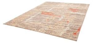 Tappeto Berbero Astratto Tortora Avorio 242x298 Cm