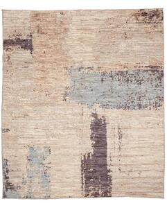 Tappeto Berbero Astratto Beige Marrone Quadrato 242x281 Cm