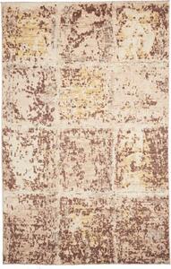 Tappeto Berbero Patchwork Beige Marrone 193x303 Cm