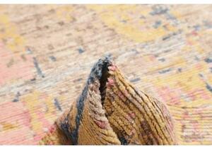 Tappeto Berbero Astratto Beige Blu 200x299 Cm