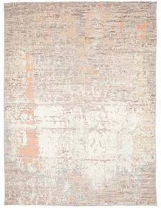 Tappeto Berbero Astratto Tortora Avorio 233x313 Cm