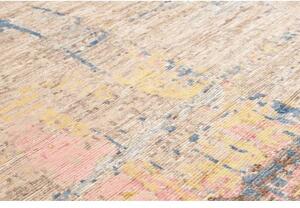 Tappeto Berbero Astratto Beige Blu 200x299 Cm