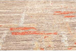 Tappeto Berbero Astratto Tortora Avorio 242x298 Cm