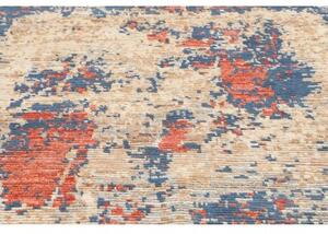 Tappeto Berbero Astratto Blu Beige 173x257 Cm