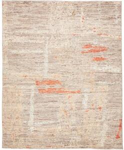 Tappeto Berbero Astratto Tortora Avorio 242x298 Cm