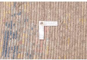 Tappeto Berbero Astratto Beige Blu 200x299 Cm