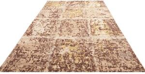 Tappeto Berbero Patchwork Beige Marrone 193x303 Cm