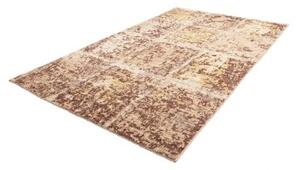 Tappeto Berbero Patchwork Beige Marrone 193x303 Cm