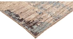 Tappeto Berbero Astratto Beige Marrone Quadrato 242x281 Cm