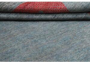 Tappeto Cromopura Geometrico Azzurro Rosso 254x308 Cm