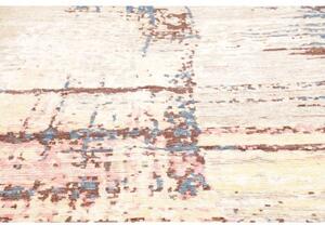 Tappeto Berbero Astratto Beige Blu 241x307 Cm