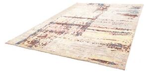 Tappeto Berbero Astratto Beige Blu 241x307 Cm