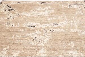 Tappeto Berbero Astratto Beige Antracite 270x369 Cm