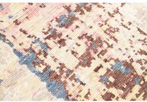 Tappeto Berbero Astratto Beige Blu 241x307 Cm