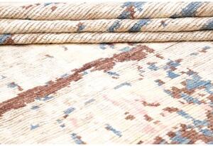 Tappeto Berbero Astratto Beige Blu 241x307 Cm