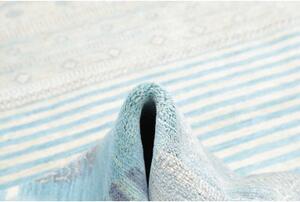 Tappeto Cromopura Patchwork Celeste Bianco 245x306 Cm
