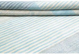 Tappeto Cromopura Patchwork Celeste Bianco 245x306 Cm