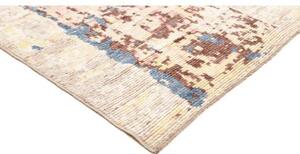 Tappeto Berbero Astratto Beige Blu 241x307 Cm
