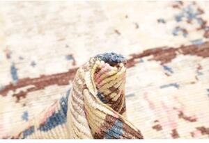 Tappeto Berbero Astratto Beige Blu 241x307 Cm