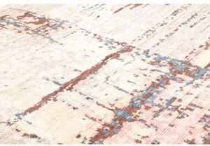 Tappeto Berbero Astratto Beige Blu 241x307 Cm