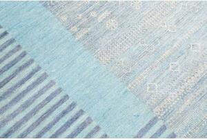 Tappeto Cromopura Patchwork Celeste Bianco 245x306 Cm