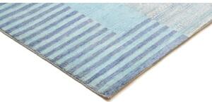 Tappeto Cromopura Patchwork Celeste Bianco 245x306 Cm