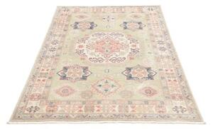 Tappeto Kazak Stilizzato Verde Salvia Rosa Antico 116x181 Cm
