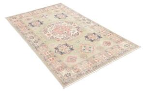 Tappeto Kazak Stilizzato Verde Salvia Rosa Antico 116x181 Cm