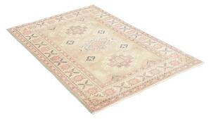 Tappeto Kazak Geometrico Verde Salvia Rosa Antico 99x138 Cm