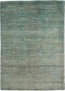 Tappeto Cromopura Geometrico Verde Petrolio Grigio 136x191 Cm