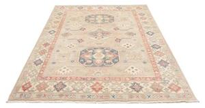 Tappeto Kazak Stilizzato Beige Blu 154x213 Cm