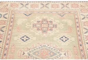 Tappeto Kazak Geometrico Verde Salvia Rosa Antico 99x138 Cm