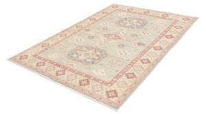 Tappeto Kazak Stilizzato Celeste Avorio 153x211 Cm