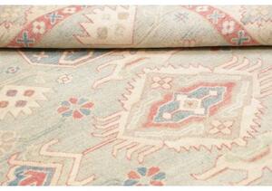 Tappeto Kazak Stilizzato Celeste Avorio 153x211 Cm