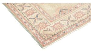 Tappeto Kazak Geometrico Verde Salvia Rosa Antico 99x138 Cm