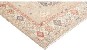 Tappeto Kazak Stilizzato Beige Blu 154x213 Cm