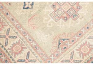 Tappeto Kazak Geometrico Verde Salvia Rosa Antico 99x138 Cm