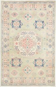 Tappeto Kazak Stilizzato Verde Salvia Rosa Antico 116x181 Cm