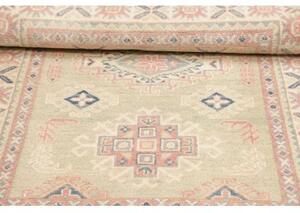 Tappeto Kazak Geometrico Verde Salvia Rosa Antico 99x138 Cm