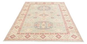 Tappeto Kazak Stilizzato Celeste Avorio 153x211 Cm
