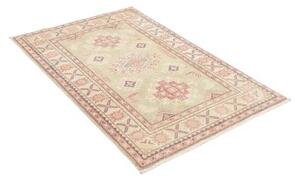 Tappeto Kazak Stilizzato Verde Salvia Rosa Cipria 100x146 Cm