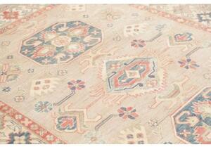 Tappeto Kazak Stilizzato Beige Blu 154x213 Cm